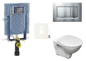 Závěsný WC set Geberit k zazdění + WC S-Line Pro SIKOGEZSLS30