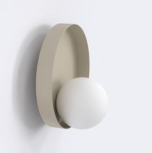 Nástěnné svítidlo KIDO K1 – moka, bílé sklo, 1× G9, šířka 20 cm
