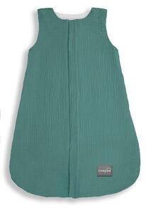 Sleepee Oboustranný lehký mušelínový spací pytel Ocean Green 0-4 měsíce S