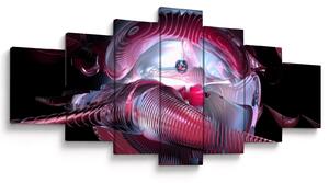Obraz - Abstrakce, vesmírní červi (210x100 cm)
