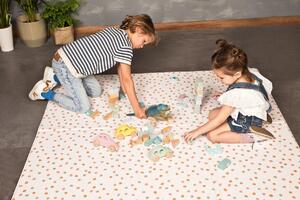 Little gem. carpets Dětský pěnový koberec skládací oboustranný – na ven i na doma - 140x140 cm