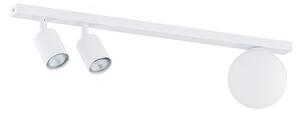 Stropní svítidlo BASTER 3 – celobílé, sklo, 3× GU10/E14, šířka 60 cm