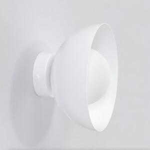 Nástěnné svítidlo BIBI K1 – celobílé, sklo, 1× G9, šířka 18 cm