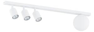 Stropní svítidlo BASTER 4 – celobílé, sklo, 4× GU10/E14, šířka 70 cm