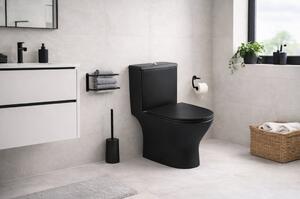 Černé kombi WC BLACK LINE s nádržkou a sedátkem