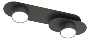 Stropní svítidlo STILO 2 – černé, 2× GX53, šířka 44 cm