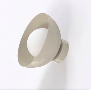 Nástěnné svítidlo BIBI K1 – moka, bílé sklo, 1× G9, šířka 18 cm