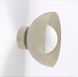 Nástěnné svítidlo BIBI K1 – moka, bílé sklo, 1× G9, šířka 18 cm