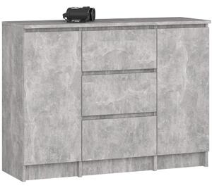 Ak furniture Komoda Girgo 100 cm beton