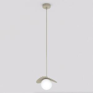 Závěsné svítidlo FLORA 1 – moka, opálové sklo, 1× G9, šířka 20 cm