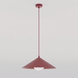 Závěsné svítidlo MONO 1M – vínové, opálové sklo, 1× E14, šířka 40 cm