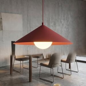Závěsné svítidlo MONO 1M – vínové, opálové sklo, 1× E14, šířka 40 cm