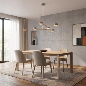 Stropní svítidlo NATSU 6 – moka, 6× GX53, šířka 84 cm