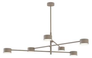 Stropní svítidlo NATSU 6 – moka, 6× GX53, šířka 84 cm