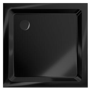 MEXEN Sprchová vanička s černým sifonem 80 x 80 cm černá