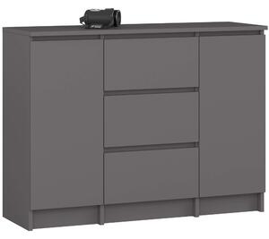 Ak furniture Komoda Girgo 100 cm grafit