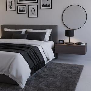 Stolní lampa ECO LN1 – celočerná, textilní stínidlo, 1× E27, šířka 20 cm