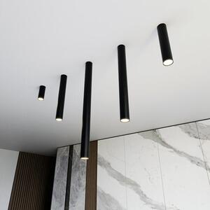 Stropní svítidlo TECNO 1M – černé, 1× GU10, šířka 6 cm