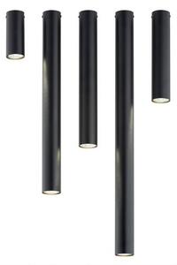 Stropní svítidlo TECNO 1M – černé, 1× GU10, šířka 6 cm