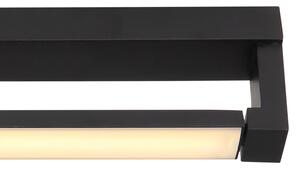 GLOBO Nástěnné LED koupelnové světlo nad zrcadlo SUSI, 8W, teplá bílá, flexibilní, černé 41498B