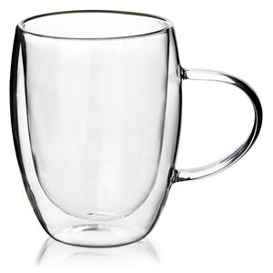 Mondex Skleněný hrnek PETER 380 ml čirý