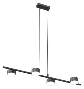 Závěsné svítidlo SORA 4 – černé, 4× GX53, šířka 80 cm