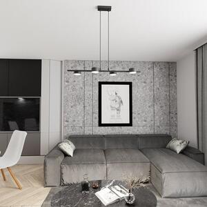Závěsné svítidlo SORA 4 – černé, 4× GX53, šířka 80 cm