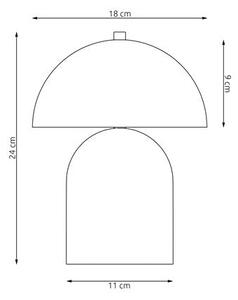Stolní lampa MUSH LN2 – oranžová, 2× G9, šířka 18 cm
