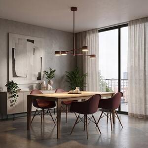 Stropní svítidlo NATSU 4 – vínové, 4× GX53, šířka 64 cm