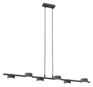 Závěsné svítidlo SORA 6 – černé, 6× GX53, šířka 100 cm
