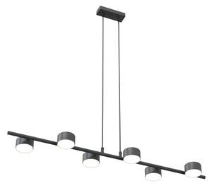 Závěsné svítidlo SORA 6 – černé, 6× GX53, šířka 100 cm