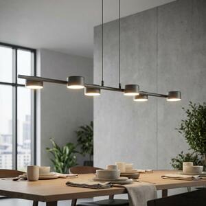 Závěsné svítidlo SORA 6 – černé, 6× GX53, šířka 100 cm