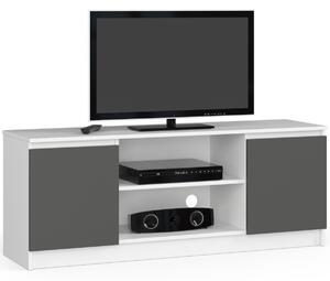Ak furniture TV stolek Beron 140 cm bílý/grafit šedý
