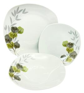 HOME ELEMENTS Porcelánová sada talířů, 18 kusů, Olše