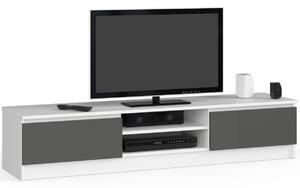 Akord TV stolek Ronon 160 cm bílý/grafit šedý