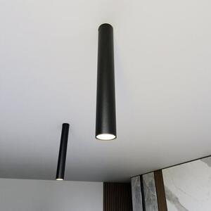 Stropní svítidlo TECNO 1L – černé, 1× GU10, šířka 6 cm