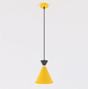Závěsné svítidlo KLEVER 1 – oranžové / černé, 1× E14, šířka 16 cm