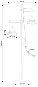 GLOBO JOWITA 54050-2S Stojací lampa