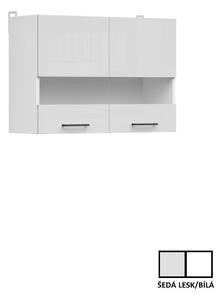 Junona Line Tafla skříňka G2W/80/57, bílá/světle šedý lesk