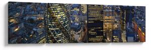Obraz - Večerní panorama Londýna (170x50 cm)