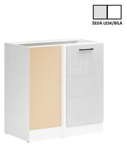 Junona Line Tafla skříňka BBL DNW/100/82 L, bílá/světle šedý lesk
