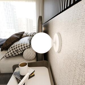 Nástěnné svítidlo BIOR K1 – celobílé, sklo, 1× E14, šířka 15 cm