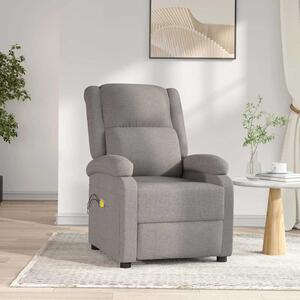 Elektrické masážní křeslo taupe textil 3098366