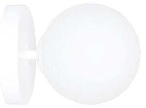 Nástěnné svítidlo BIOR K1 – celobílé, sklo, 1× E14, šířka 15 cm