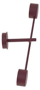 Nástěnné svítidlo NATSU K2 – vínové, 2× GX53, šířka 46 cm