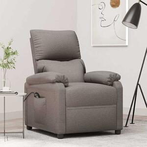Elektrické polohovací křeslo taupe textil 3098432