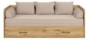 TETRIX postel LOZ/80/160, dub wotan/Modone 9702