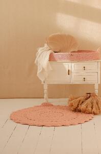 Háčkovaný přebalovací košík pro miminko + matrace Lil'things Barva: pudrově růžová
