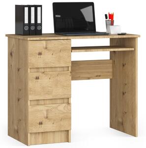 Ak furniture Psací stůl A-6 90 cm dub artisan levý