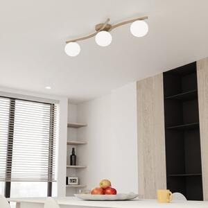 Stropní svítidlo OPUS 3 – moka, opálové sklo, 3× E14, šířka 85 cm